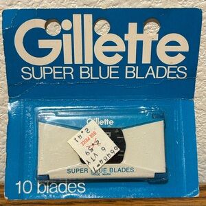 Gillette Super Blue Blades - White and Blue